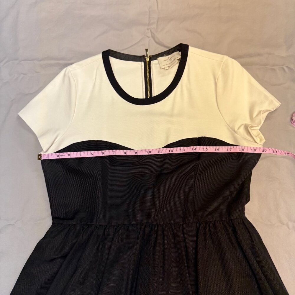 kate spade new york Gable Dress 14‎ Black/Ivory Fit & Flare EUC - Picture 11 of 14